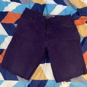 Dark Purple Levi’s denim shorts
